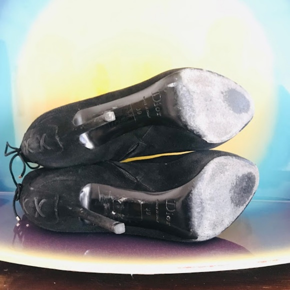 Dior Black Suede Ankle Boots (High heels) - Picture 6 of 8